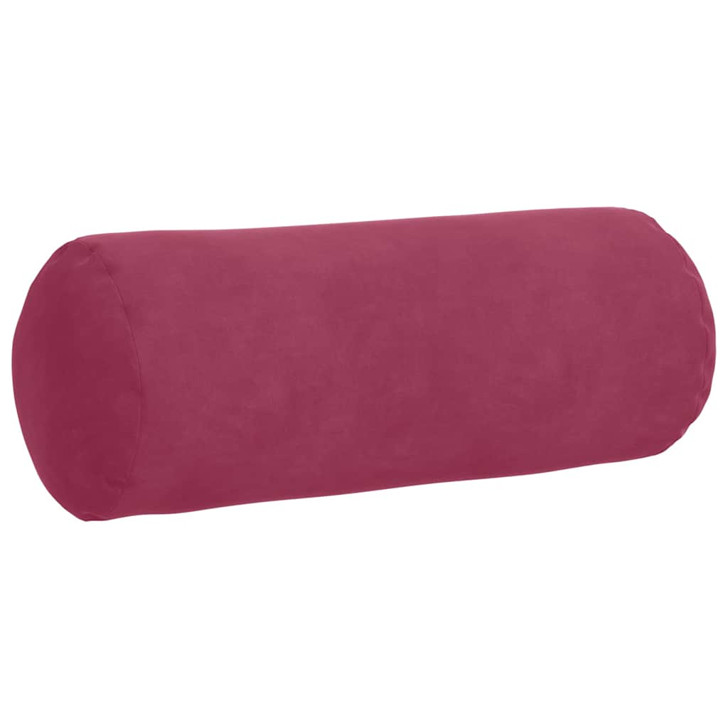 Bolsterkissen 2 pcs Weinrot Ø 15 x 40 cm Cordstoff