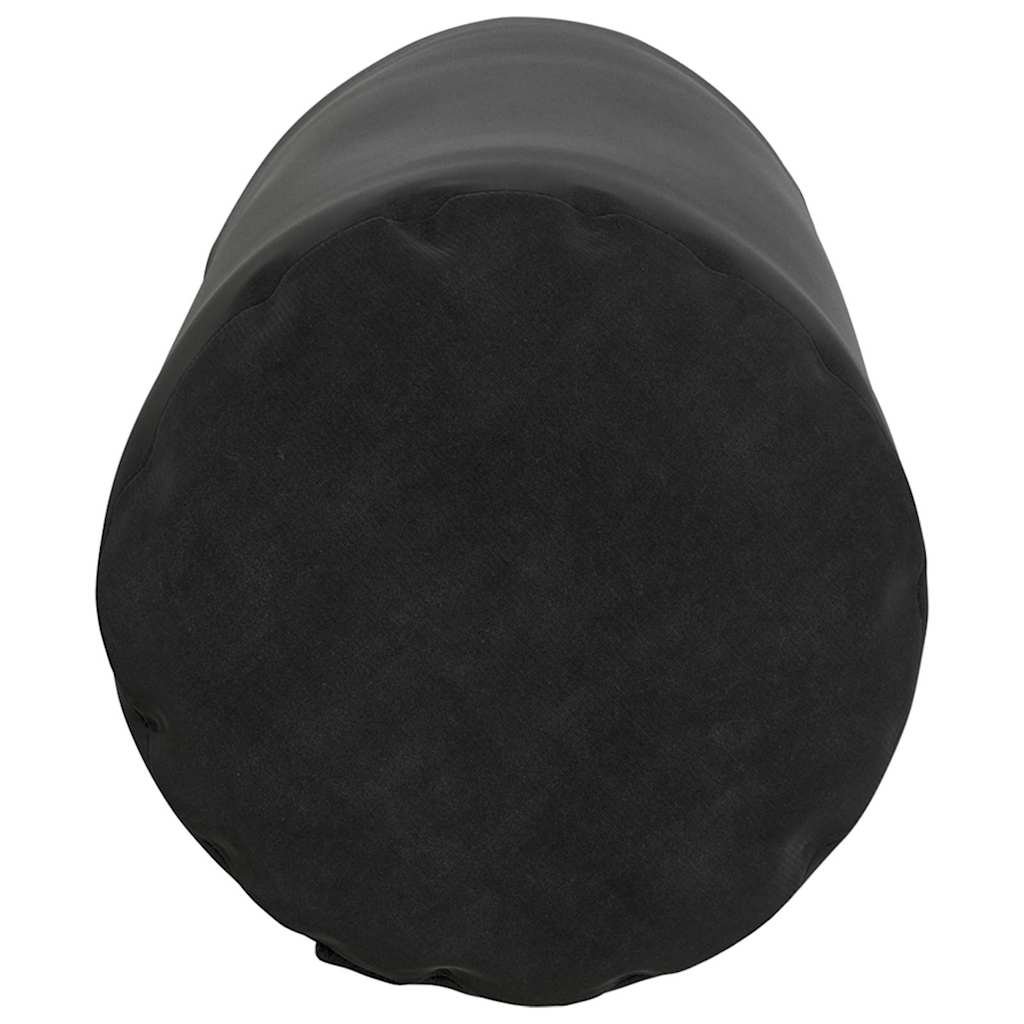 Bolsterkissen 2 pcs Schwarz Ø 15 x 40 cm Cordstoff