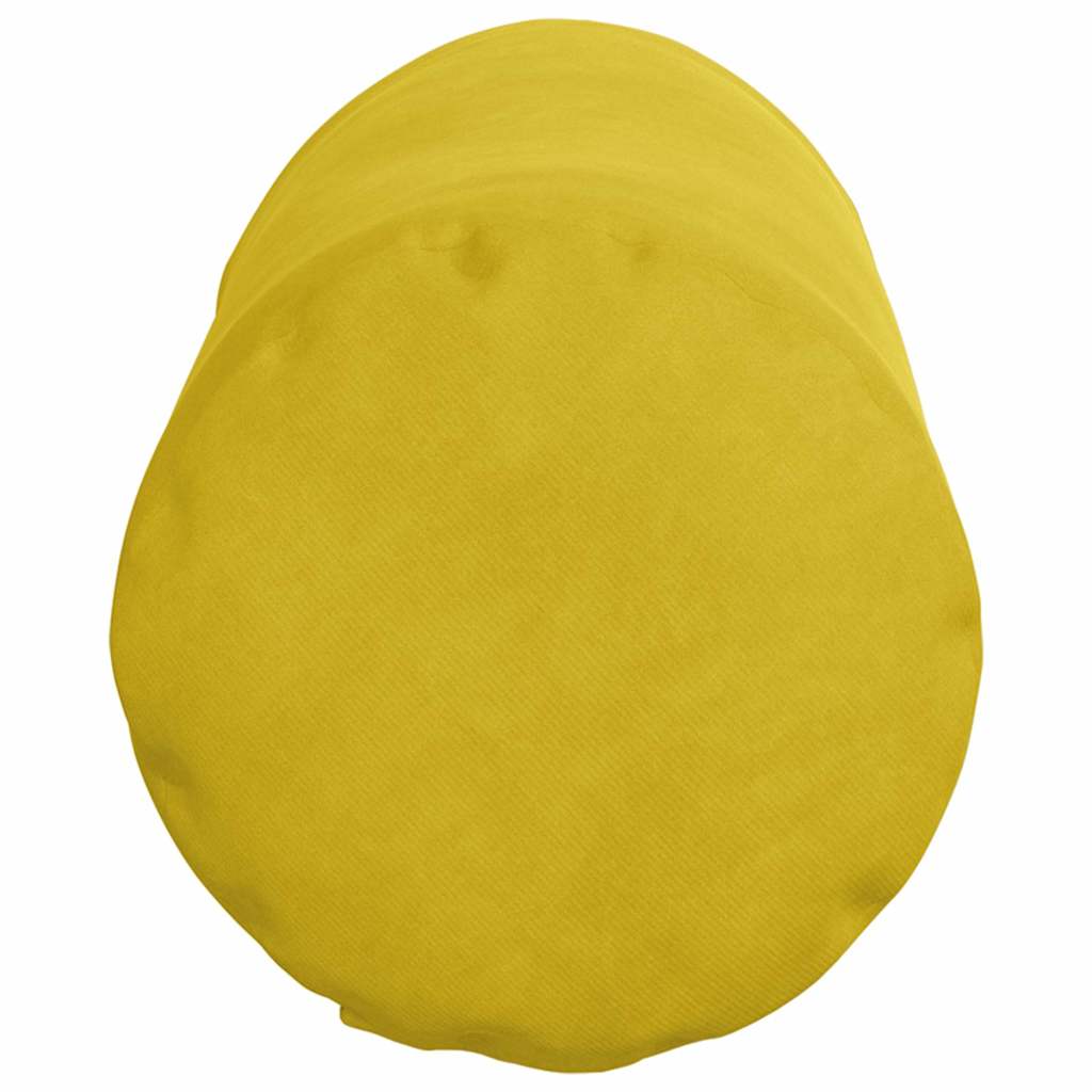 Bolsterkissen 2 pcs Gelb Ø 15 x 40 cm Cordstoff