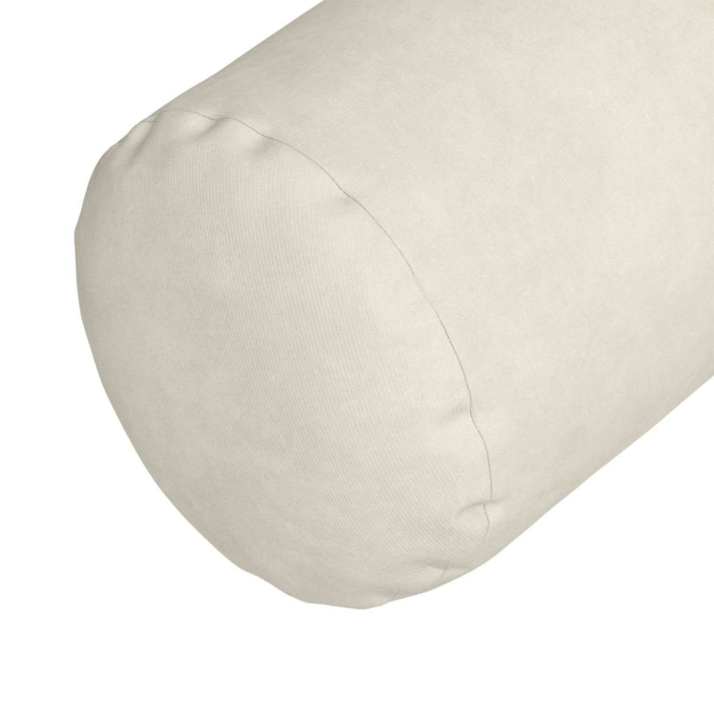Bolsterkissen 2 pcs Creme Ø 15 x 40 cm Cordstoff
