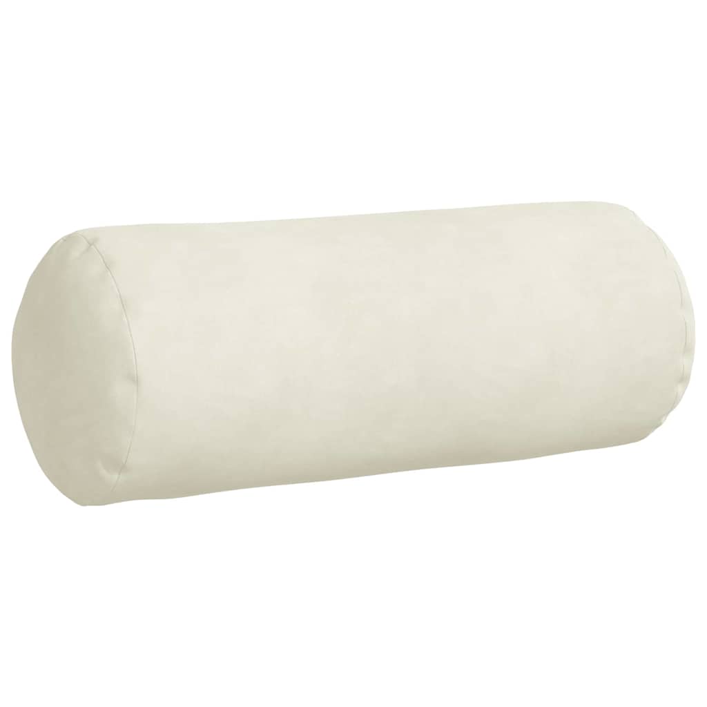 Bolsterkissen 2 pcs Creme Ø 15 x 40 cm Cordstoff