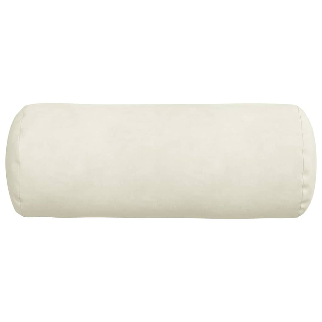 Bolsterkissen 2 pcs Creme Ø 15 x 40 cm Cordstoff