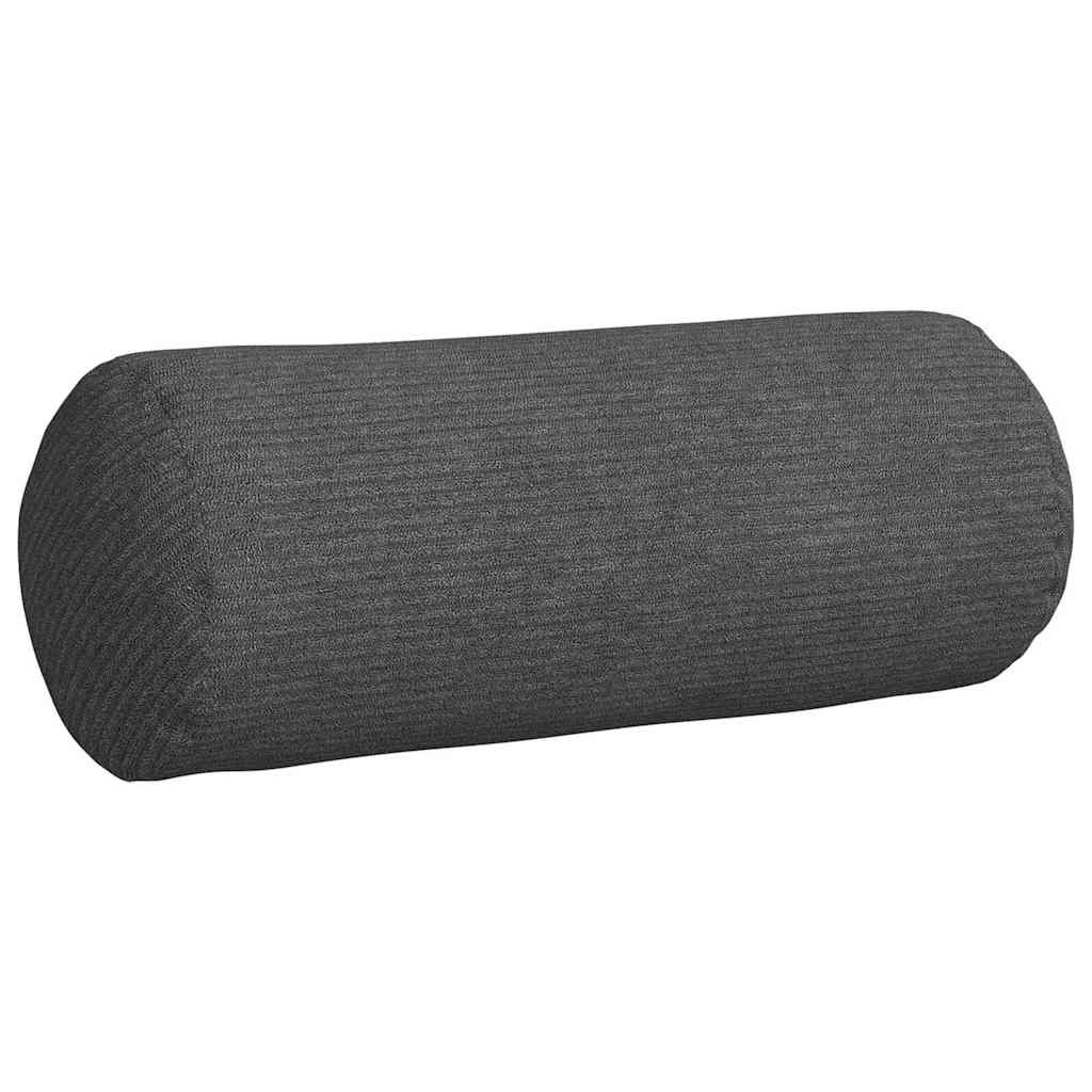 Bolsterkissen 2 pcs Dunkelgrau Ø 15 x 40 cm Cordstoff