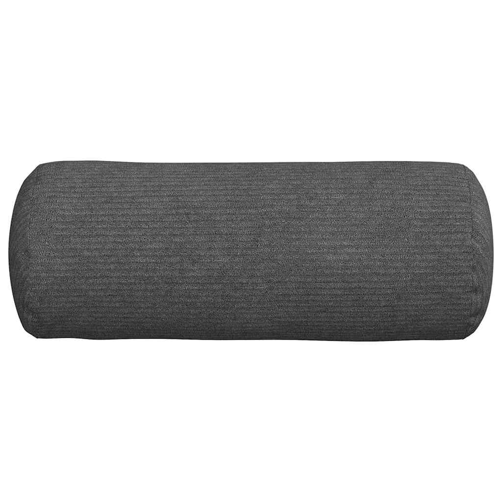 Bolsterkissen 2 pcs Dunkelgrau Ø 15 x 40 cm Cordstoff