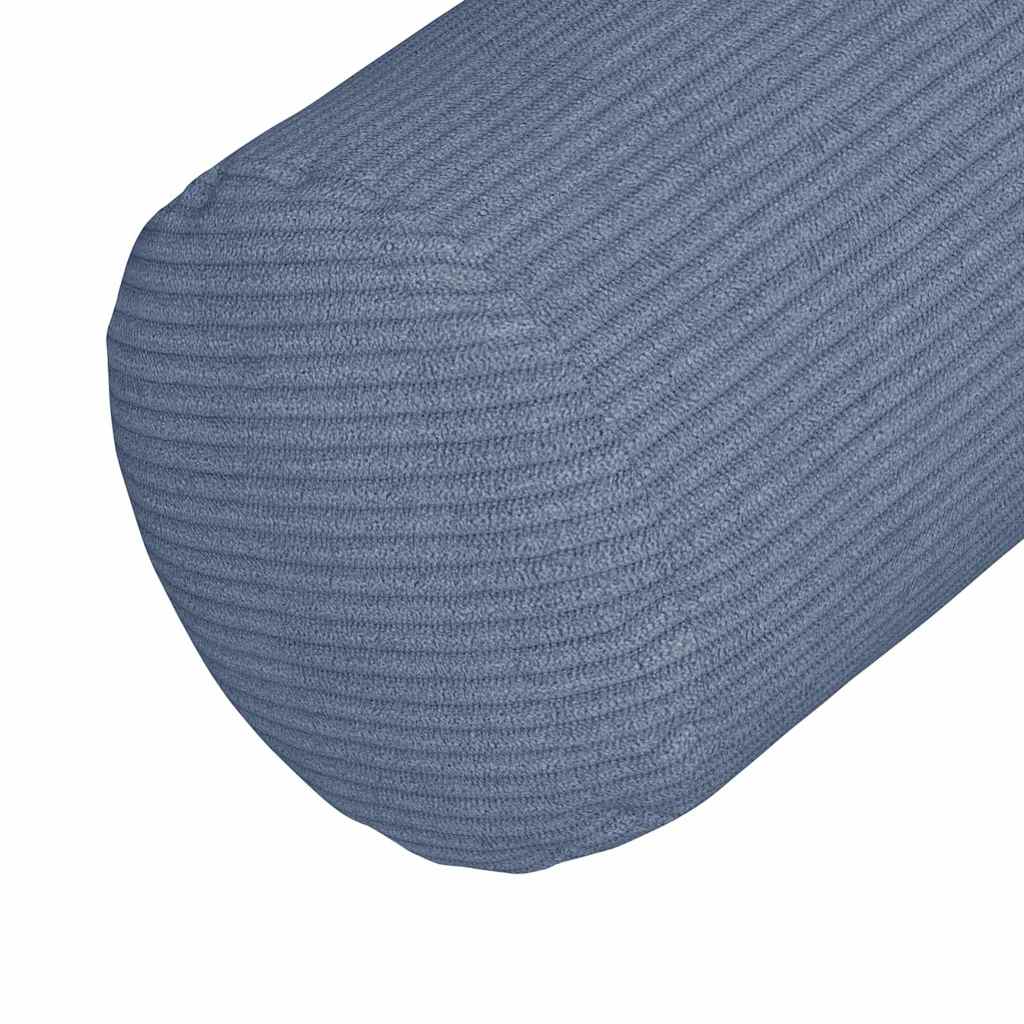 Bolsterkissen 2 pcs Blau Ø 15 x 40 cm Cordstoff
