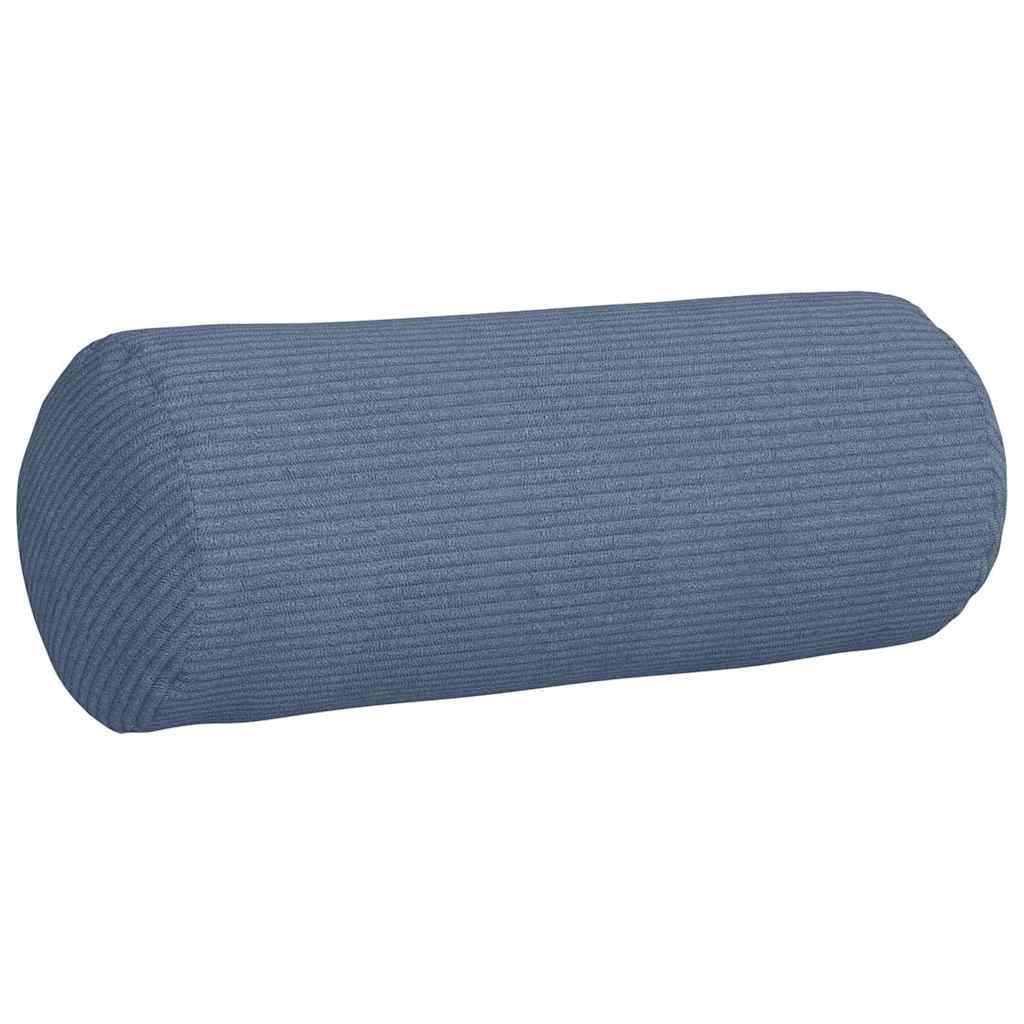 Bolsterkissen 2 pcs Blau Ø 15 x 40 cm Cordstoff
