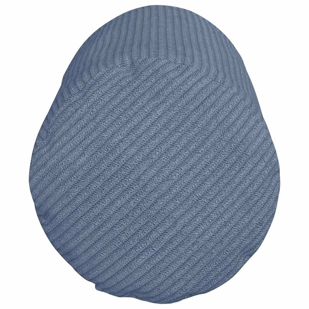 Bolsterkissen 2 pcs Blau Ø 15 x 40 cm Cordstoff