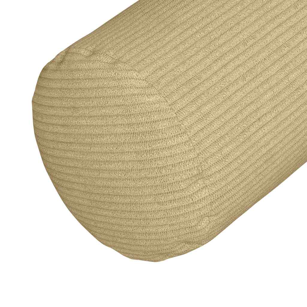 Bolsterkissen 2 pcs Grau-Grün Ø 15 x 40 cm Cordstoff