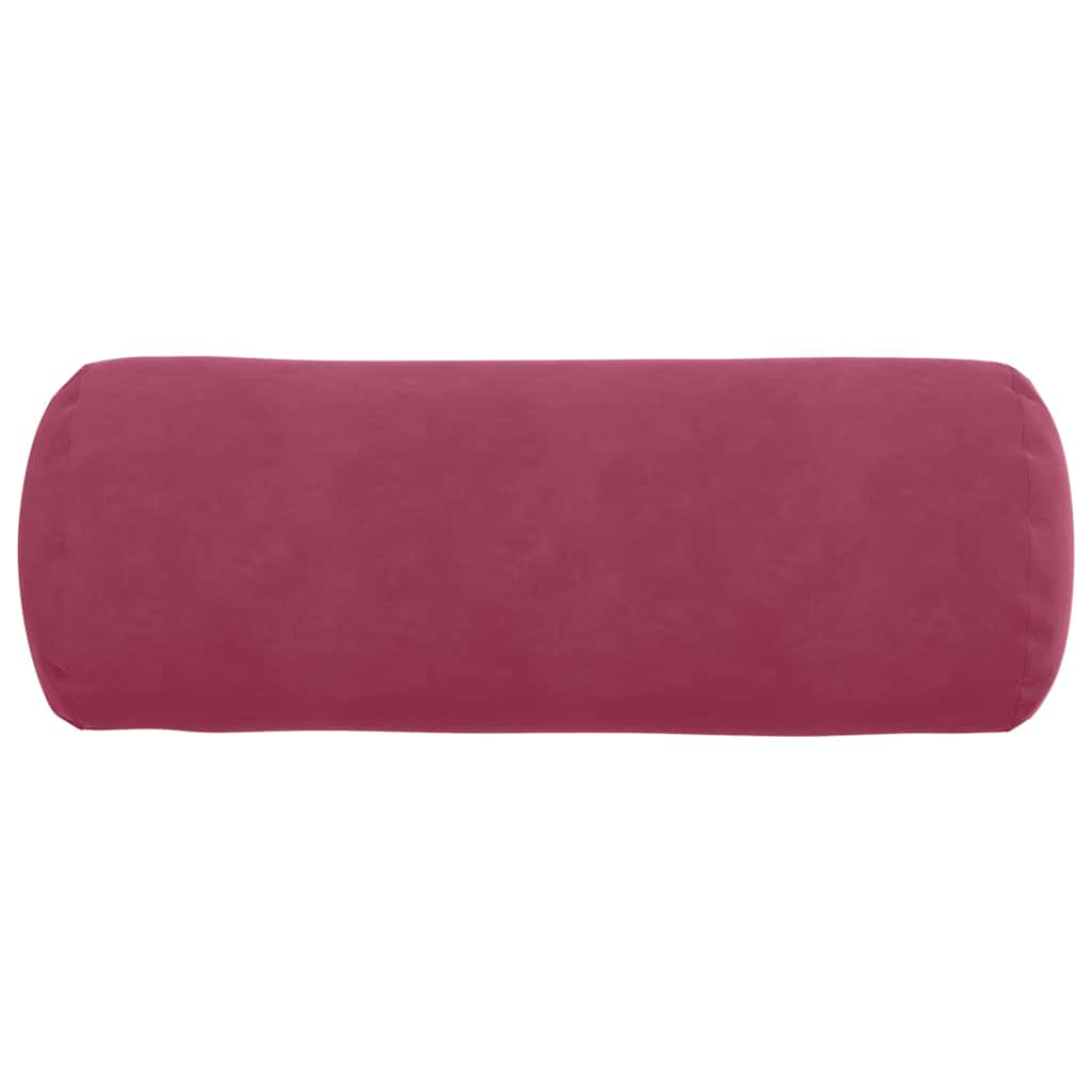 Bolsterkissen 2 pcs Weinrot Ø 25 x 70 cm Cordstoff