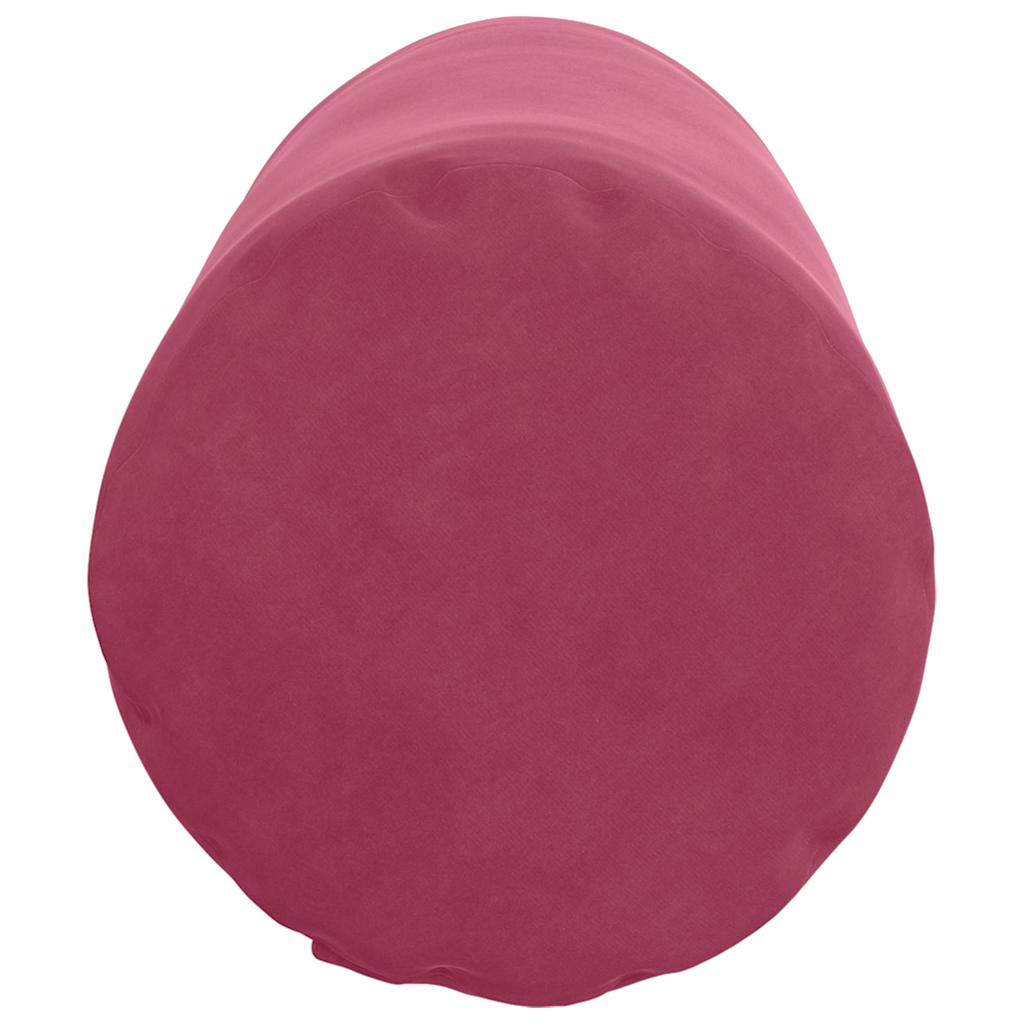 Bolsterkissen 2 pcs Weinrot Ø 25 x 70 cm Cordstoff