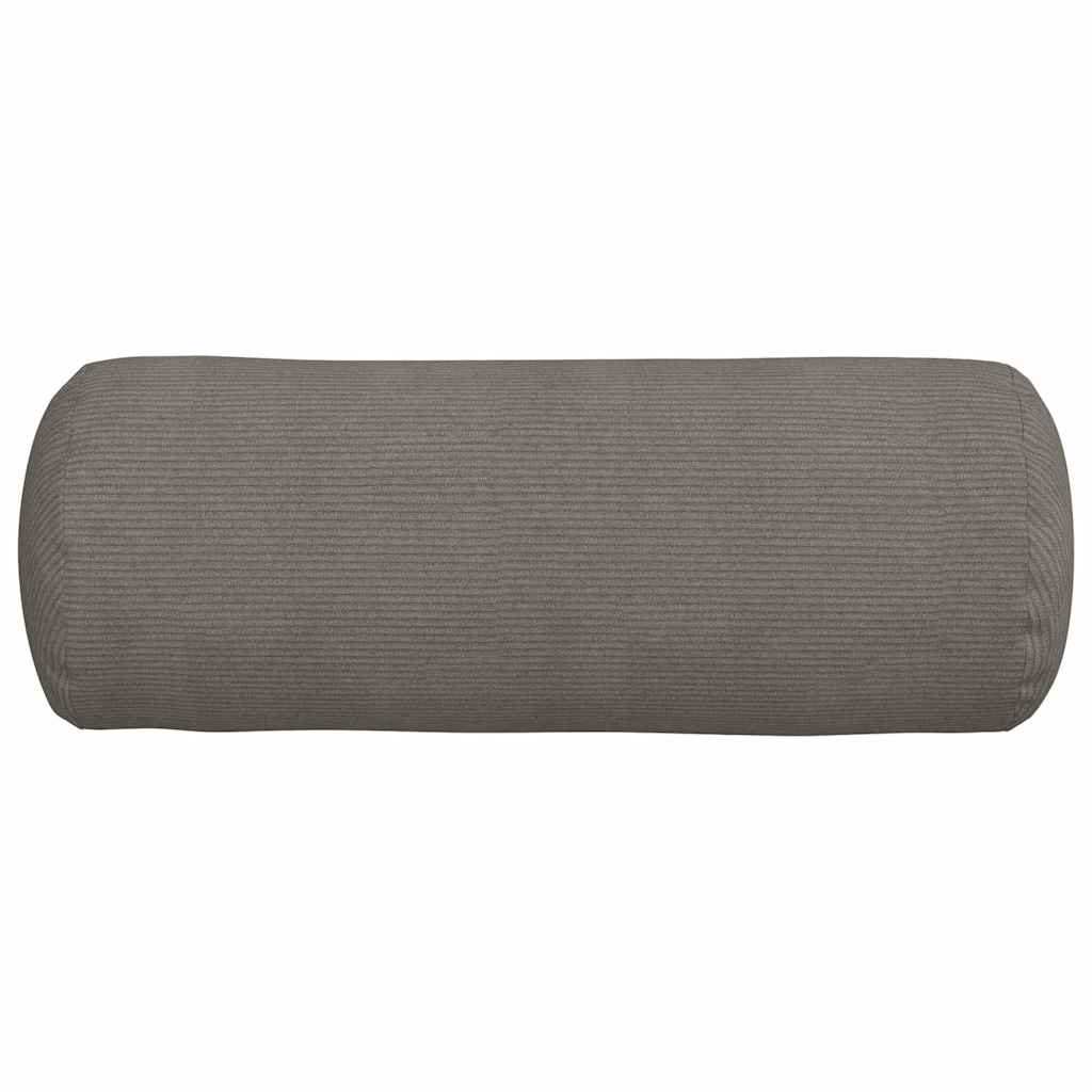 Bolsterkissen 2 pcs Hellgrau Ø 25 x 70 cm Cordstoff