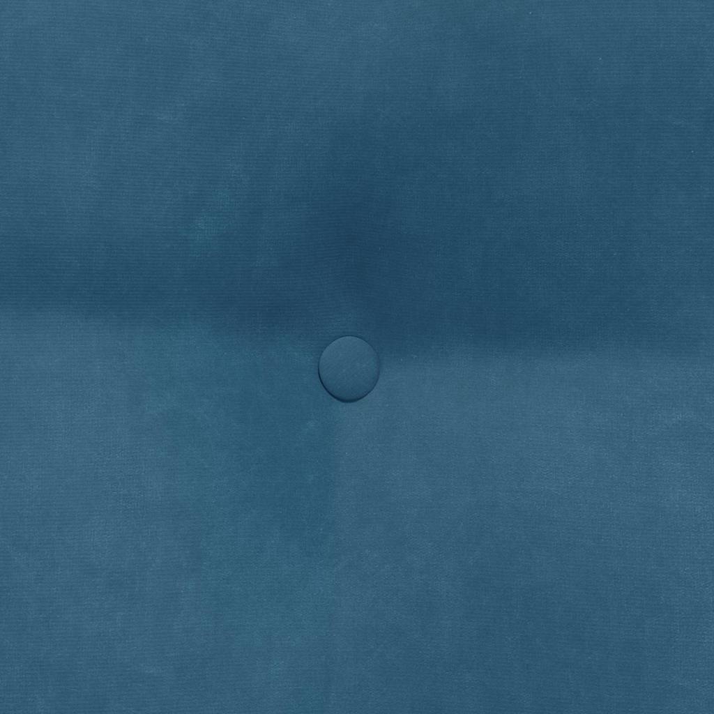 Rücken Kissen Blau 45 x 24 x 50 cm Samt