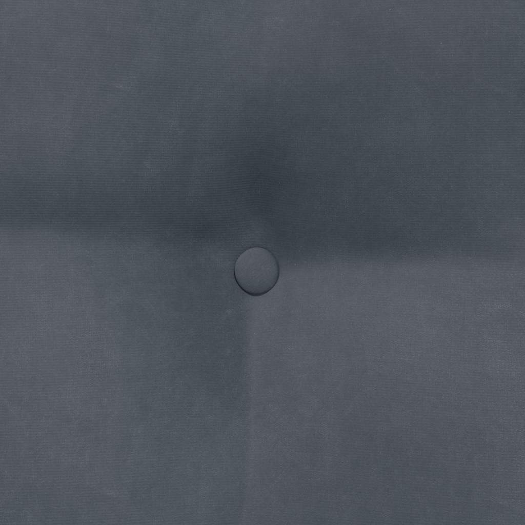 Rücken Kissen Dunkelgrau 45 x 24 x 50 cm Samt