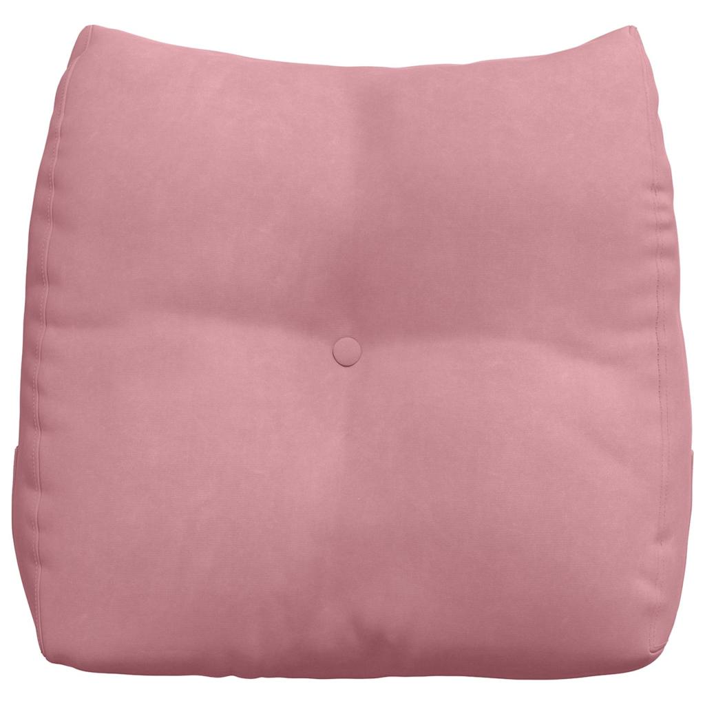 Rücken Kissen Rosa 45 x 24 x 50 cm Samt