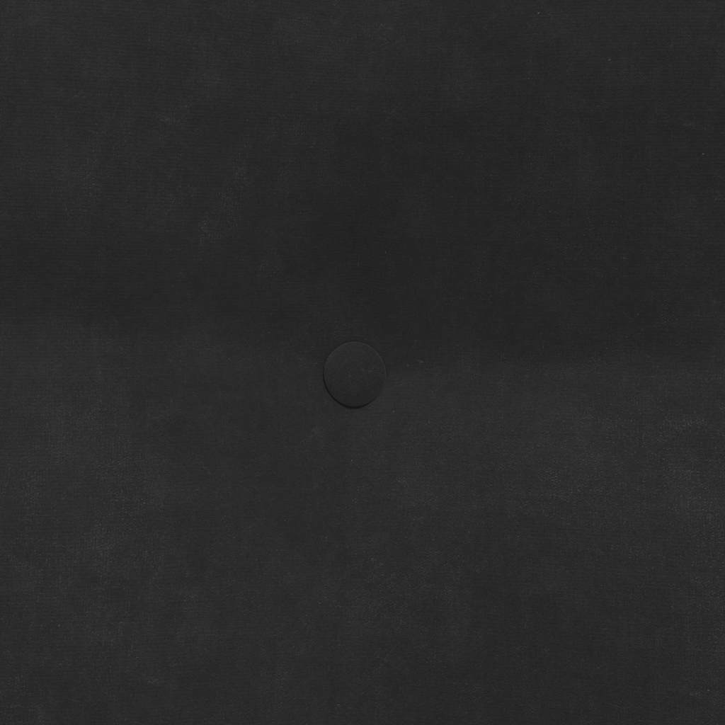 Rücken Kissen Schwarz 45 x 24 x 50 cm Samt