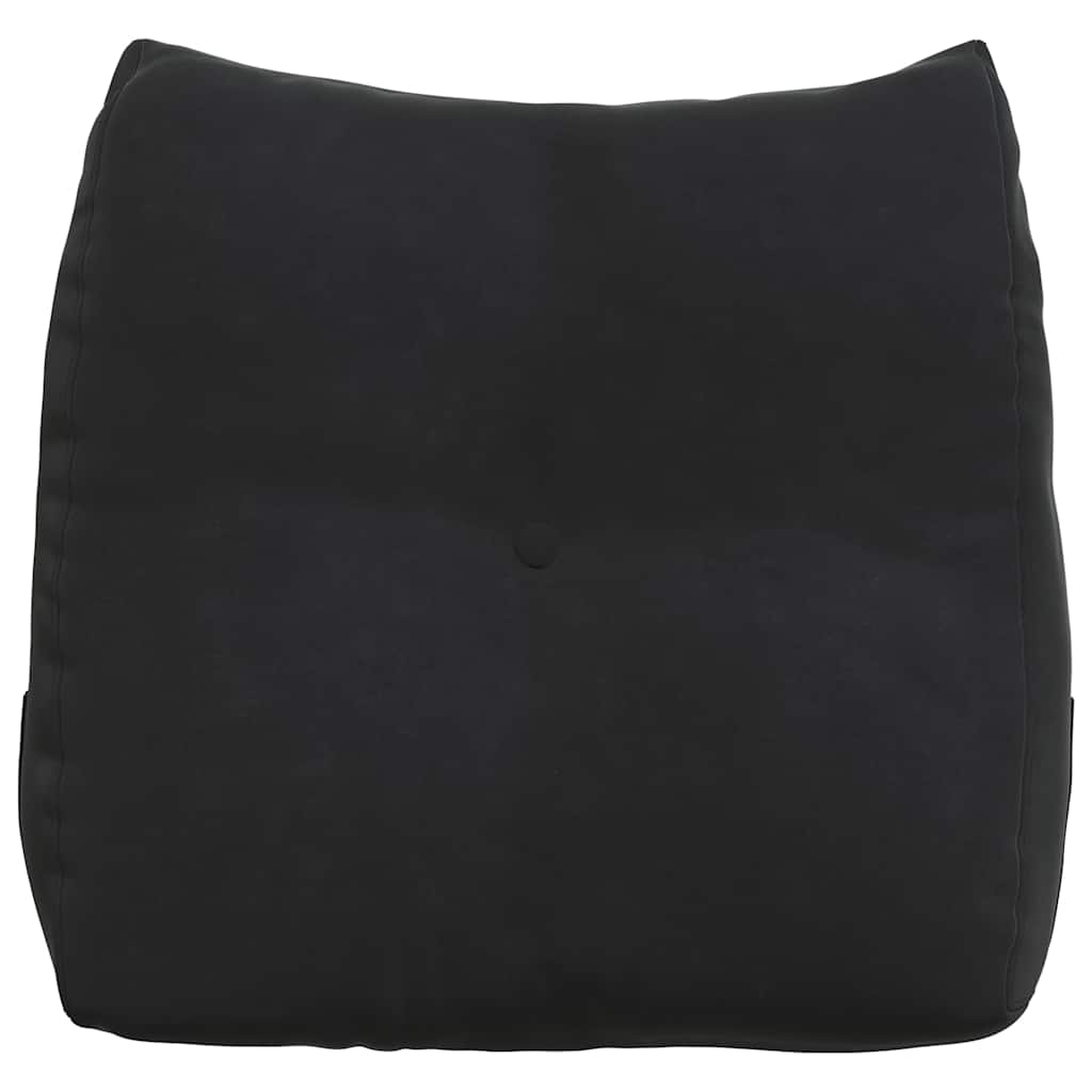 Rücken Kissen Schwarz 45 x 24 x 50 cm Samt