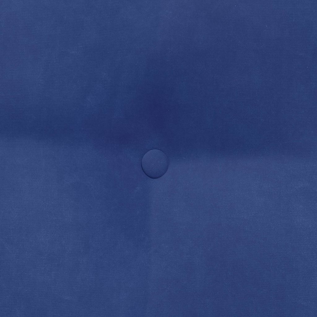 Rücken Kissen Polizeiblau 45 x 24 x 50 cm Samt