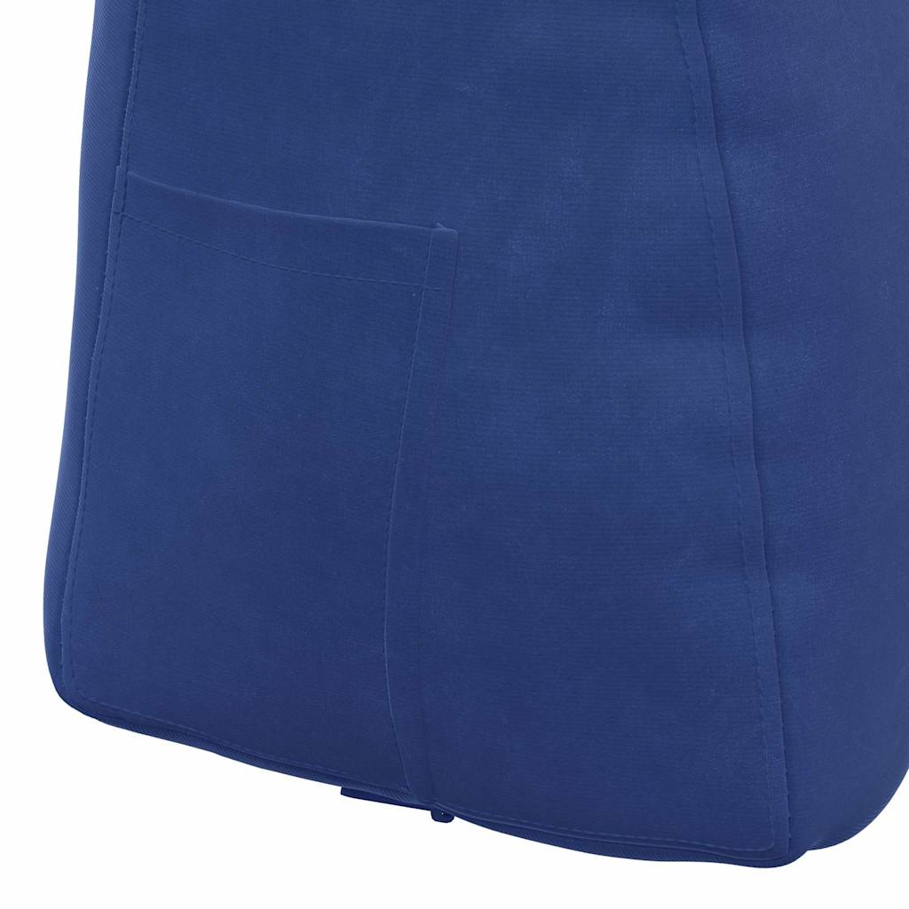 Rücken Kissen Polizeiblau 45 x 24 x 50 cm Samt