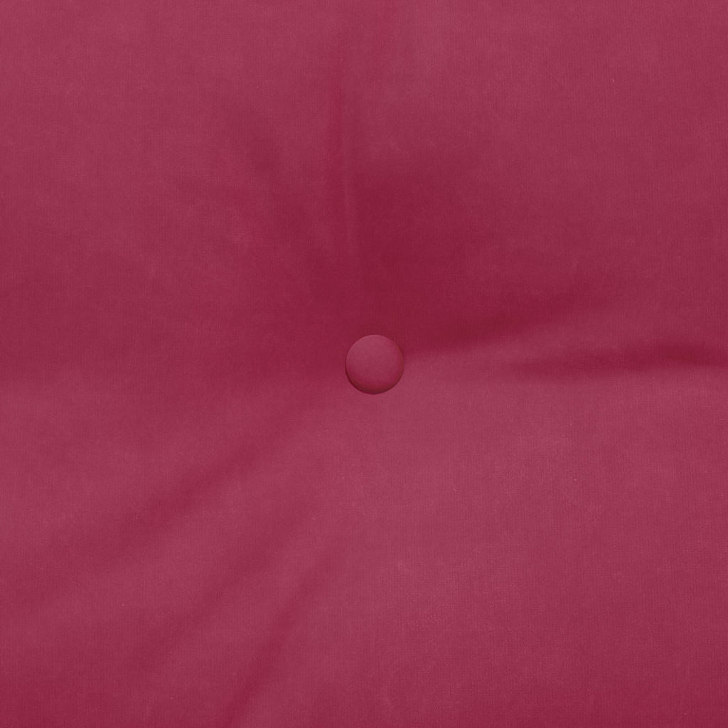 Rücken Kissen Weinrot 120 x 24 x 50 cm Samt