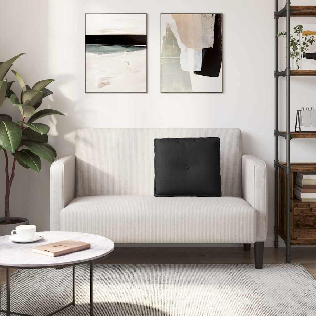 Rücken Kissen Schwarz 50 x 19 x 45 cm Stoff