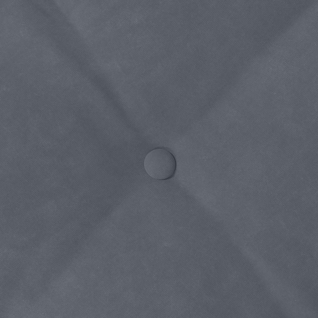 Rücken Kissen Dunkelgrau 50 x 45 cm Cordstoff