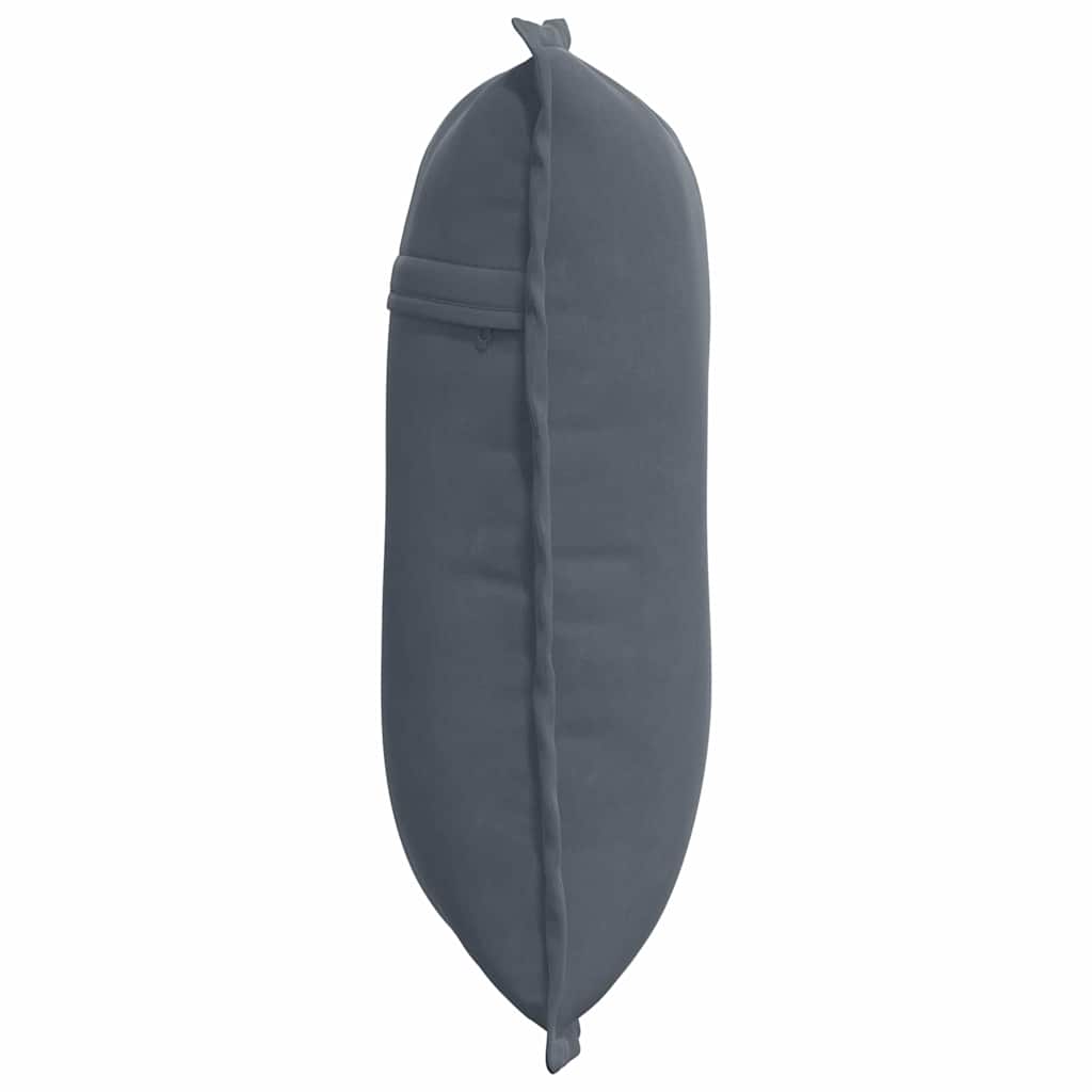 Rücken Kissen Dunkelgrau 50 x 45 cm Cordstoff