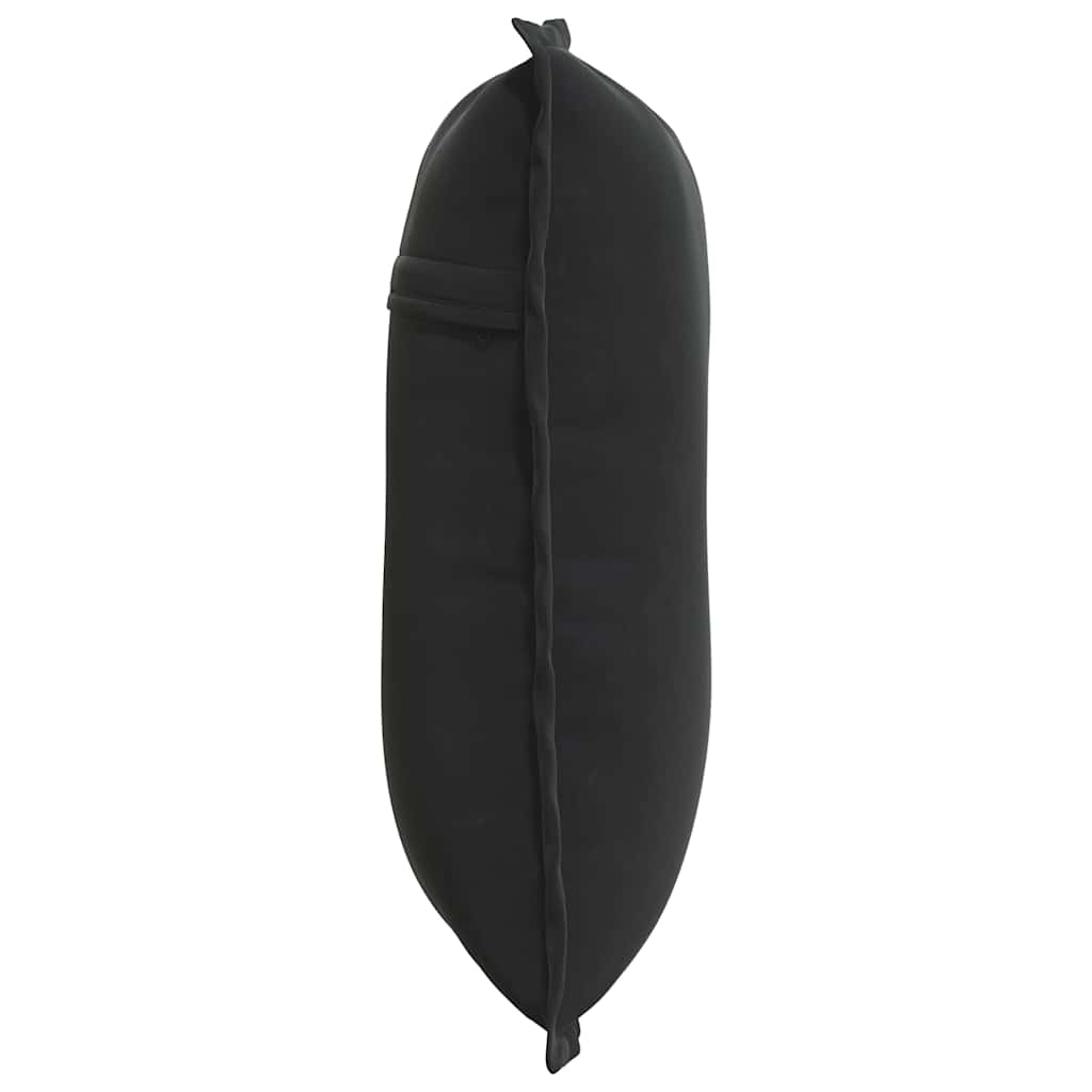 Rücken Kissen Schwarz 50 x 45 cm Cordstoff