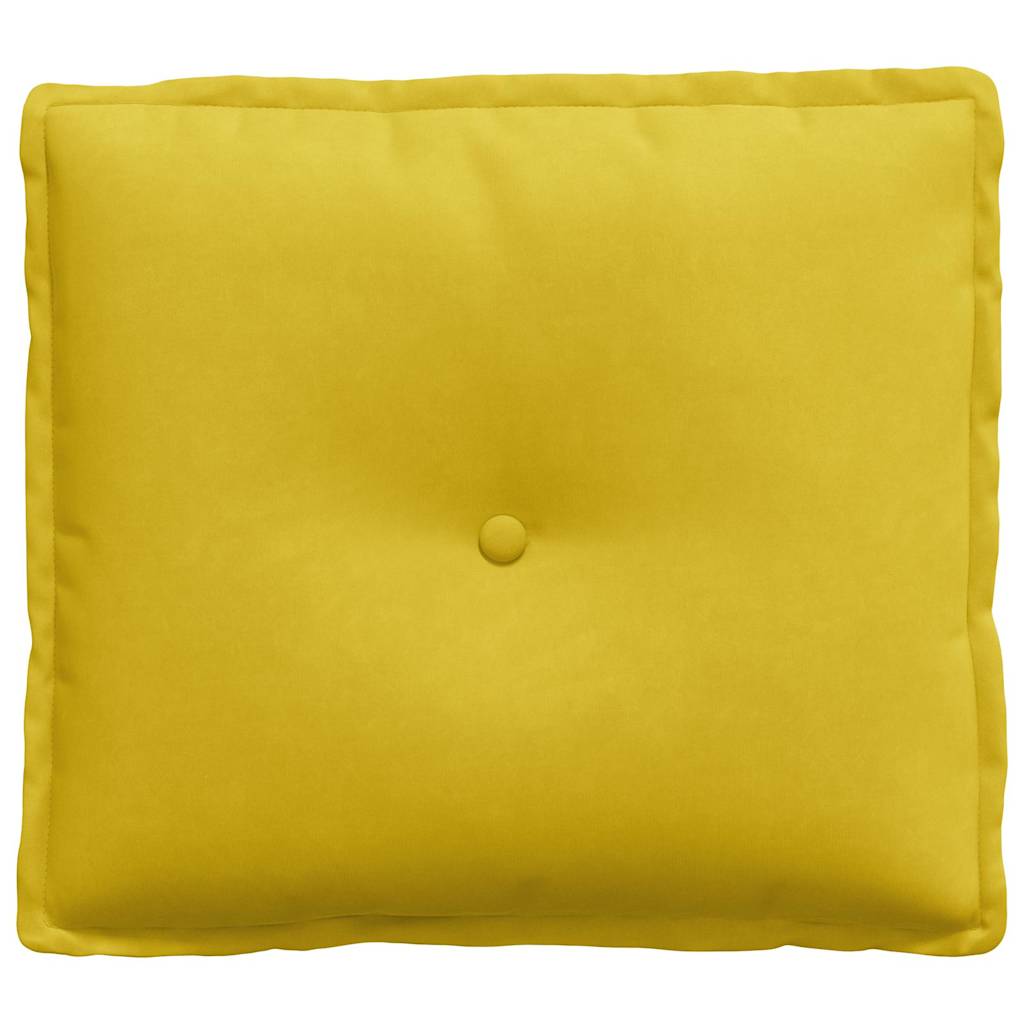 Rücken Kissen Gelb 50 x 45 cm Cordstoff