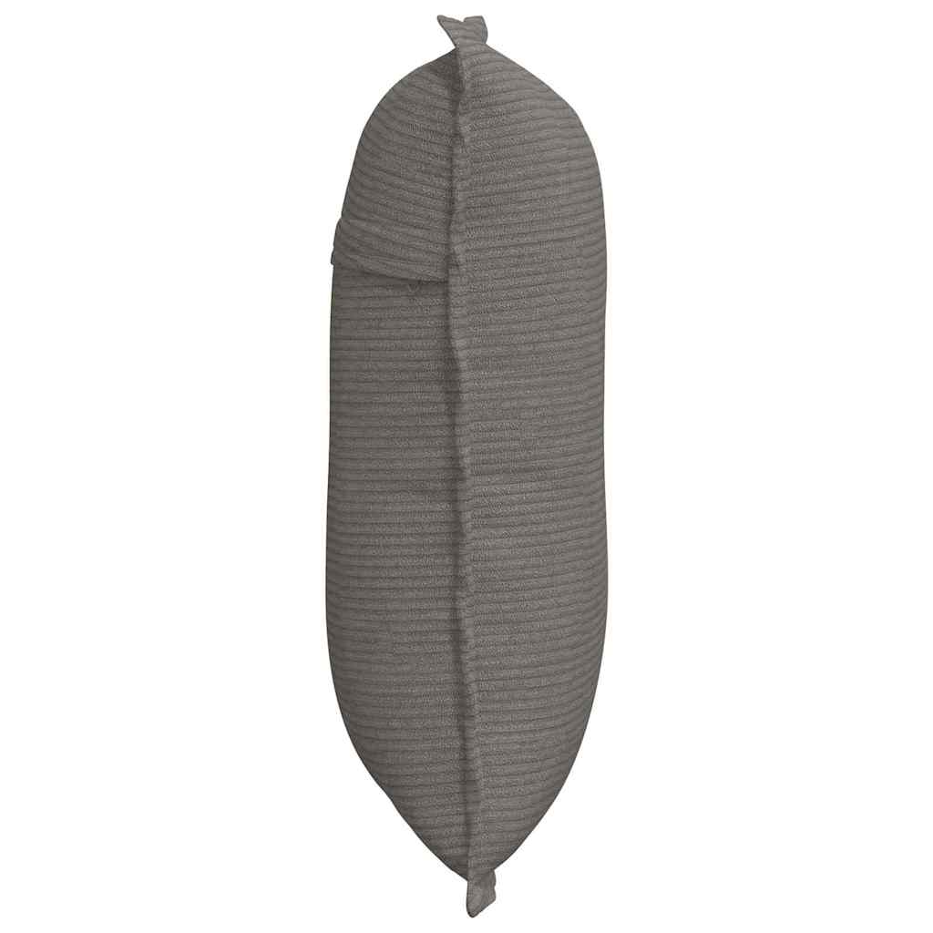 Rücken Kissen Hellgrau 50 x 45 cm Cordstoff