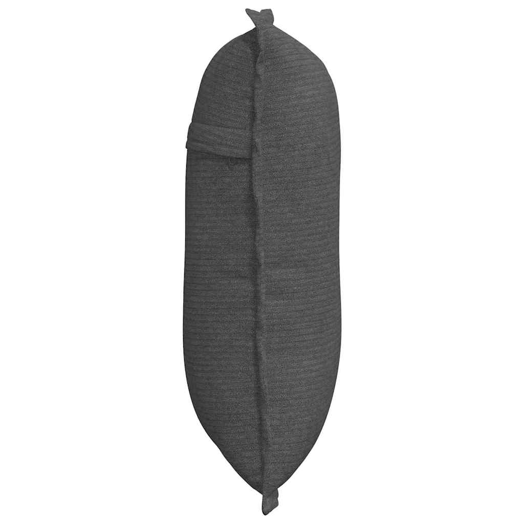 Rücken Kissen Dunkelgrau 50 x 45 cm Cordstoff