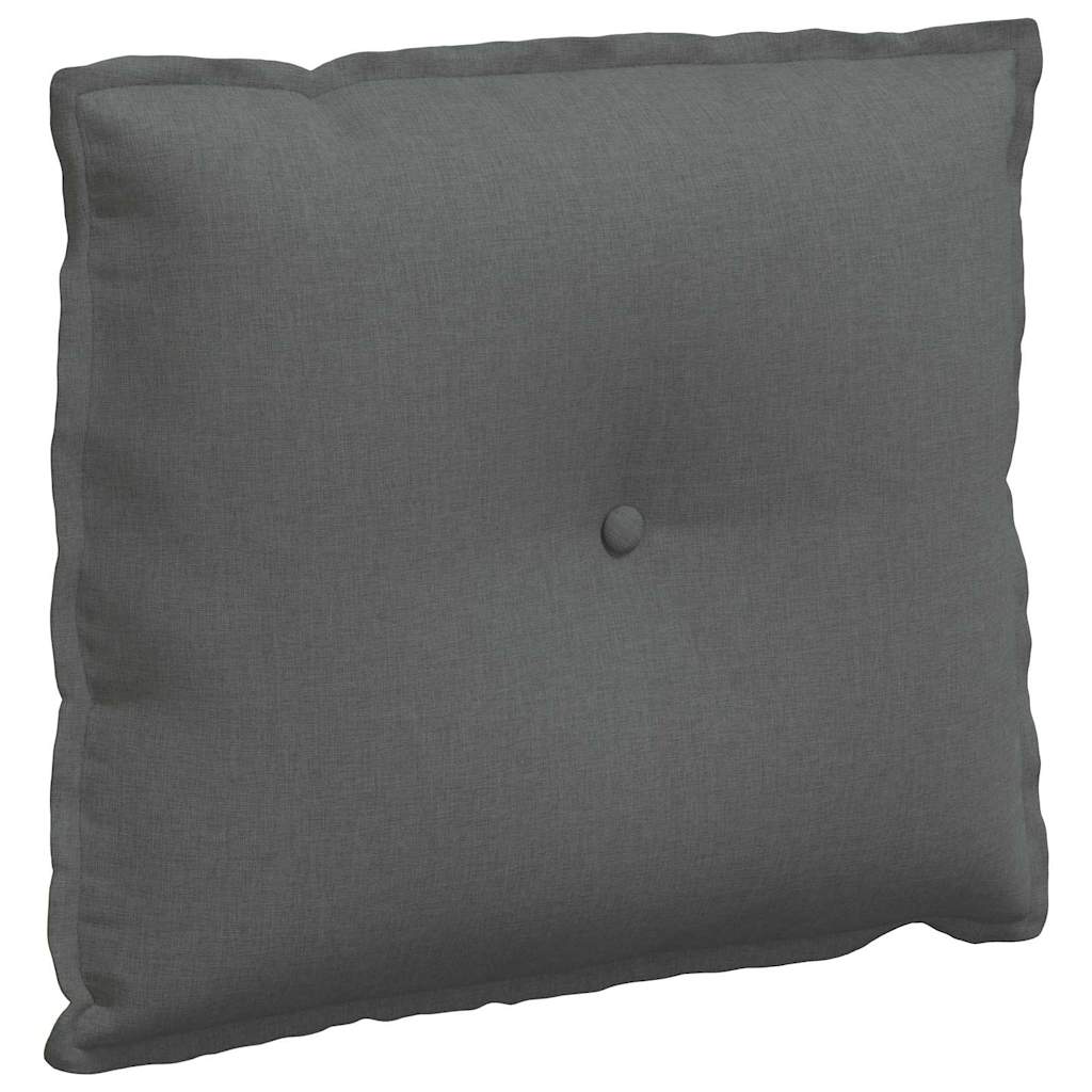 Rücken Kissen Dunkelgrau 60 x 19 x 50 cm Stoff