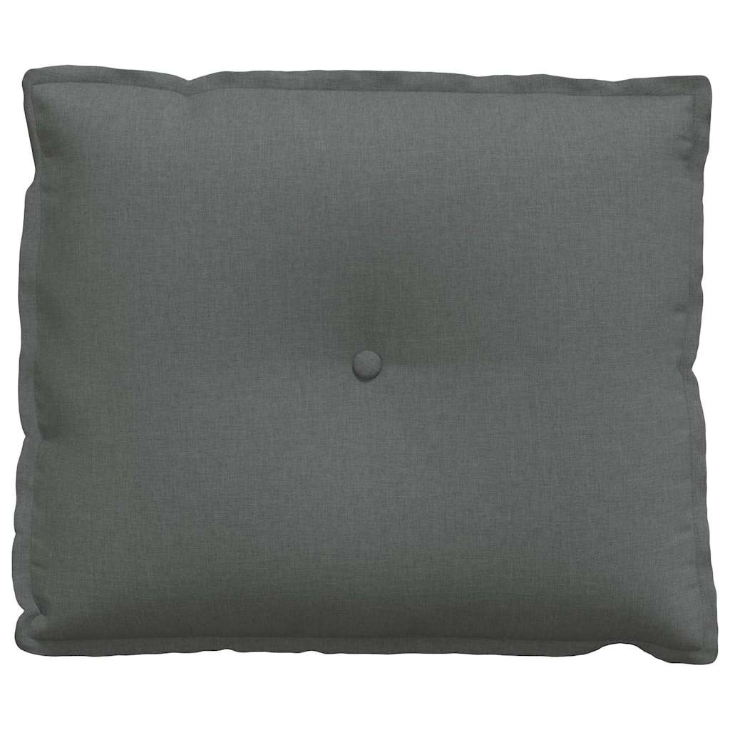 Rücken Kissen Dunkelgrau 60 x 19 x 50 cm Stoff