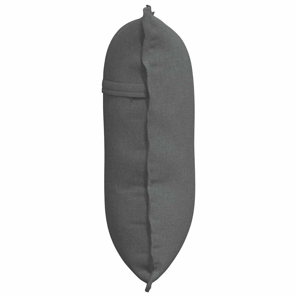 Rücken Kissen Dunkelgrau 60 x 19 x 50 cm Stoff