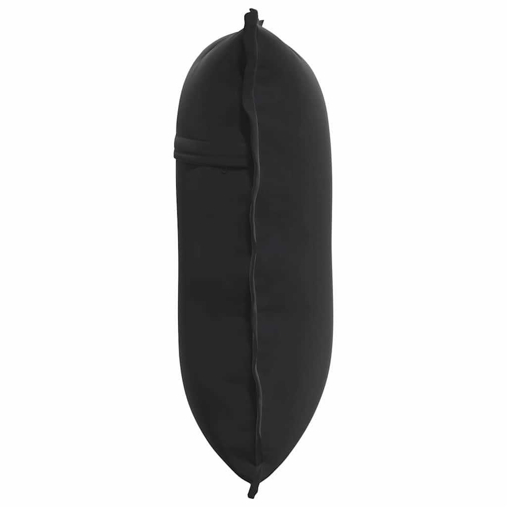 Rücken Kissen Schwarz 60 x 50 cm Cordstoff