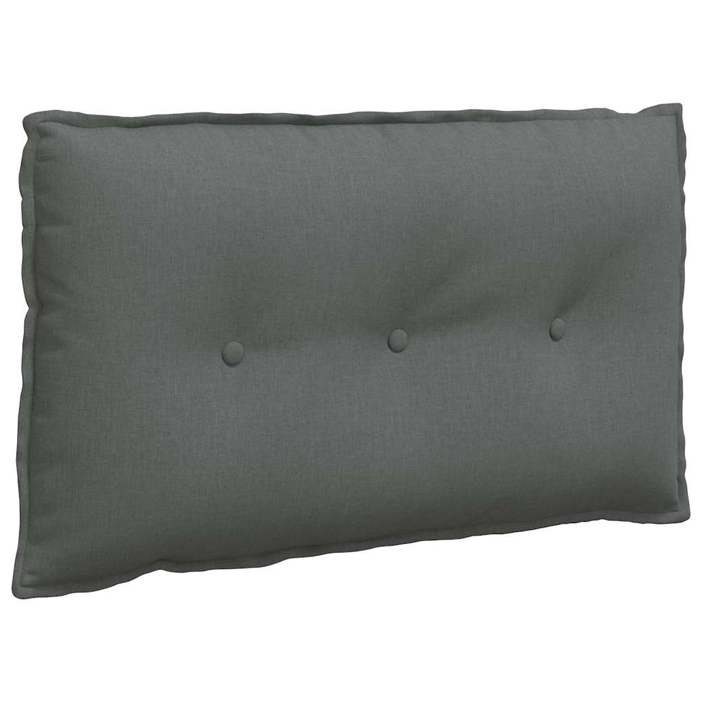 Rücken Kissen Dunkelgrau 80 x 19 x 50 cm Stoff