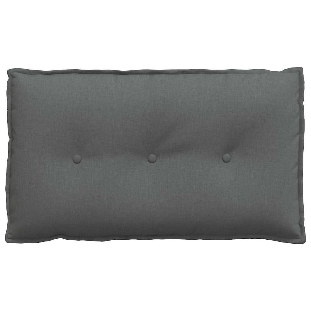 Rücken Kissen Dunkelgrau 80 x 19 x 50 cm Stoff