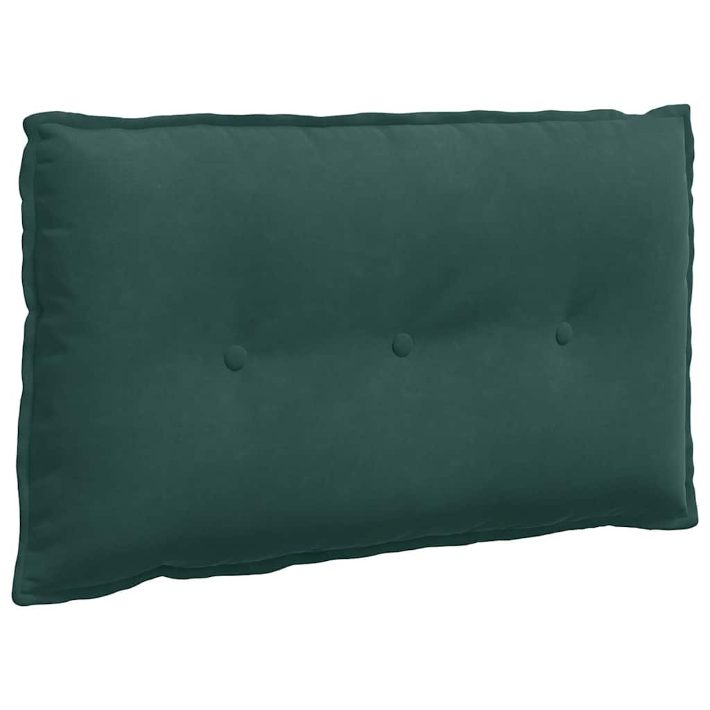 Rücken Kissen Dunkelgrün 80 x 50 cm Cordstoff