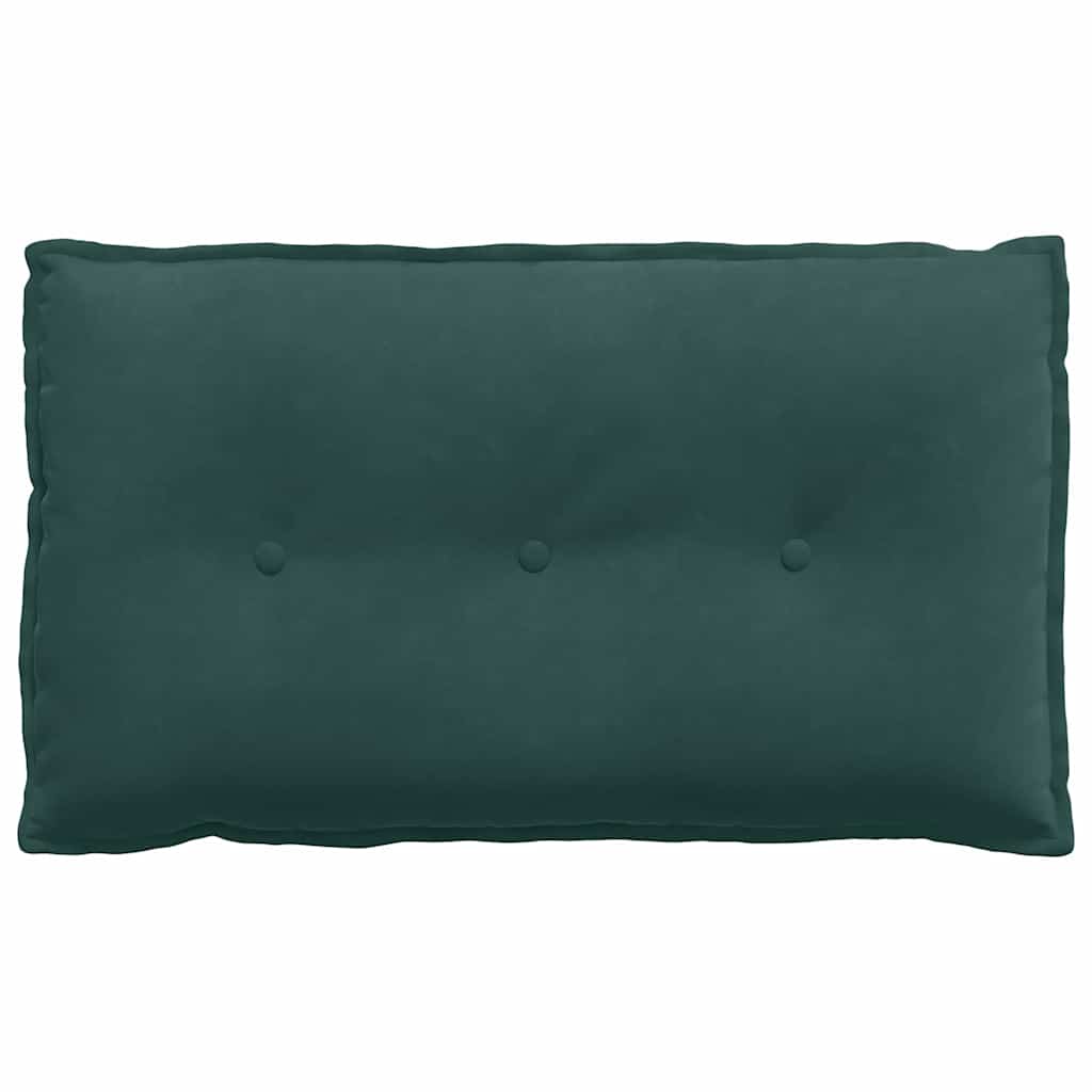 Rücken Kissen Dunkelgrün 80 x 50 cm Cordstoff