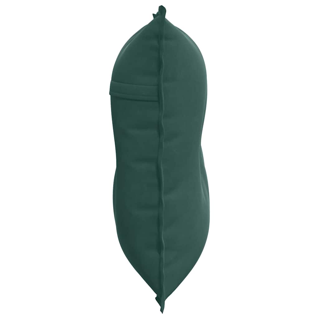 Rücken Kissen Dunkelgrün 80 x 50 cm Cordstoff