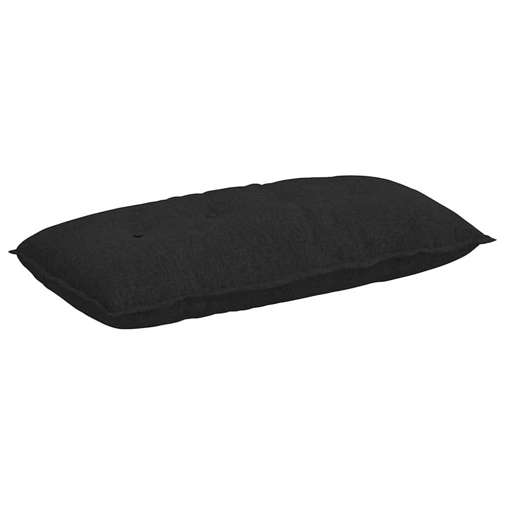 Rücken Kissen Schwarz 100 x 19 x 50 cm Stoff