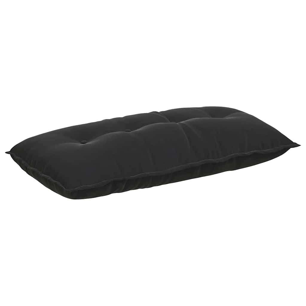 Rücken Kissen Schwarz 100 x 50 cm Cordstoff