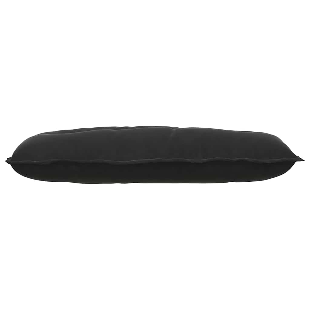 Rücken Kissen Schwarz 100 x 50 cm Cordstoff