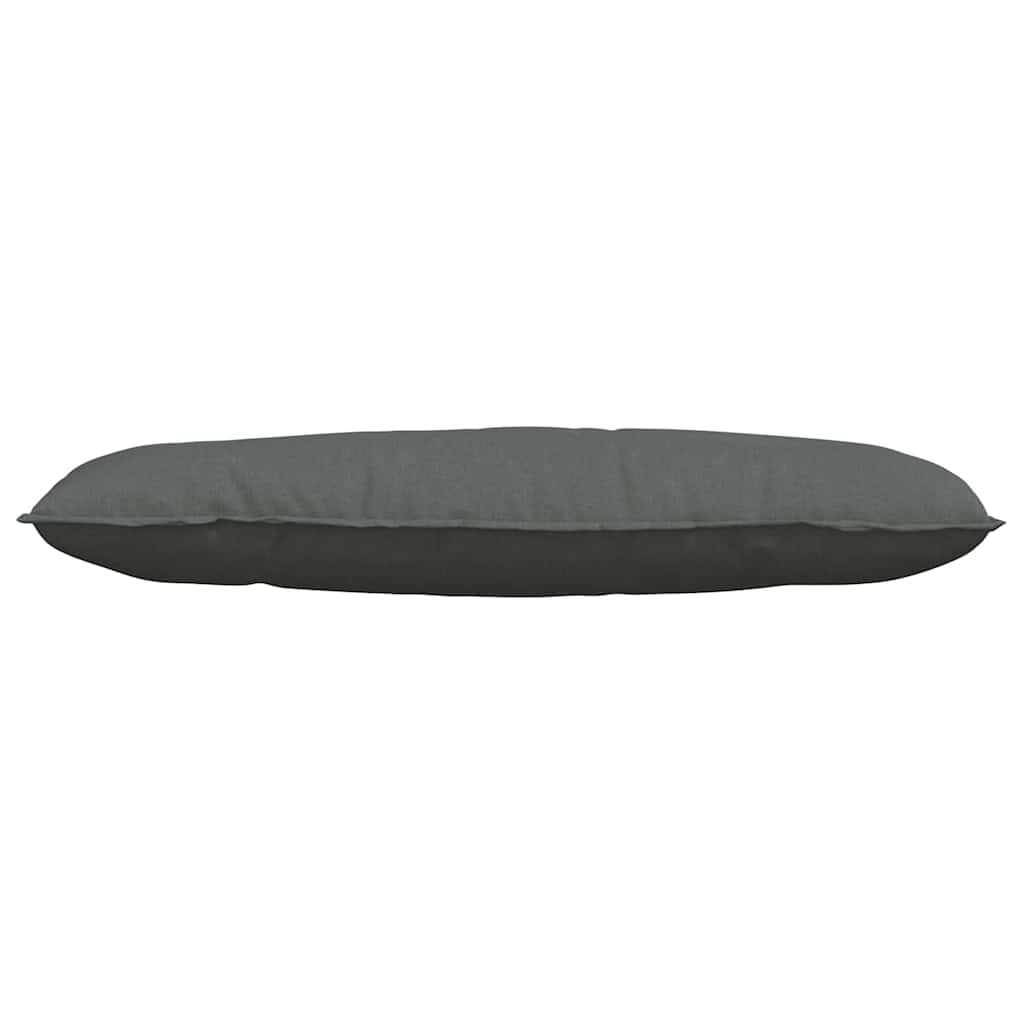 Rücken Kissen Dunkelgrau 120 x 19 x 50 cm Stoff