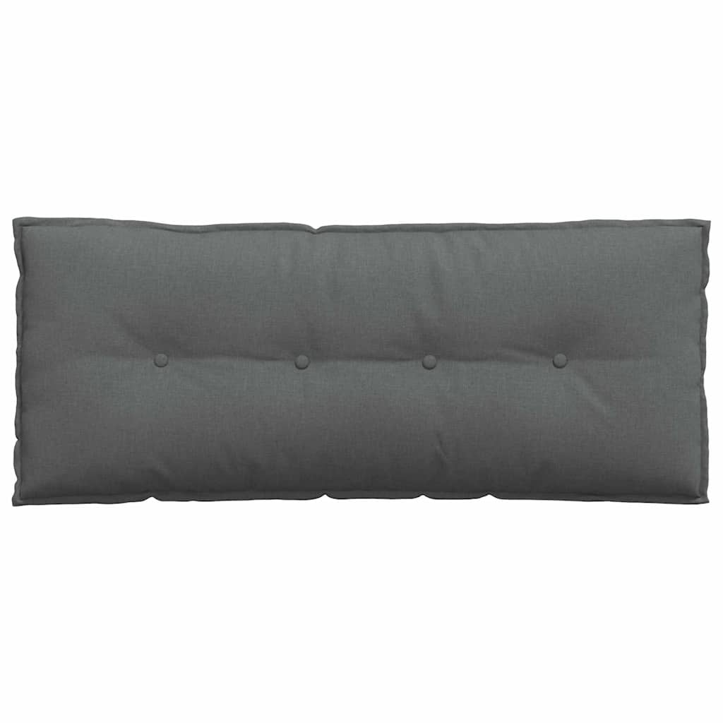Rücken Kissen Dunkelgrau 120 x 19 x 50 cm Stoff