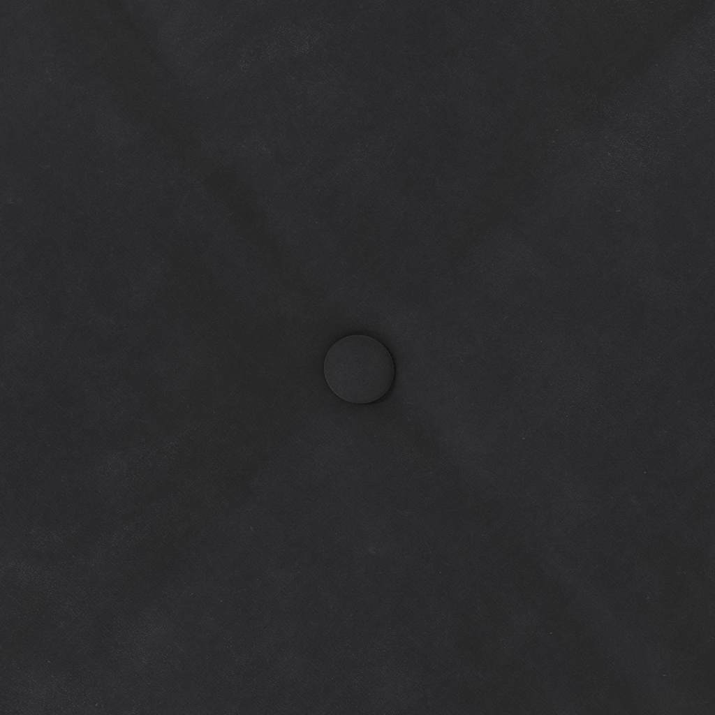Rücken Kissen Schwarz 120 x 50 cm Cordstoff