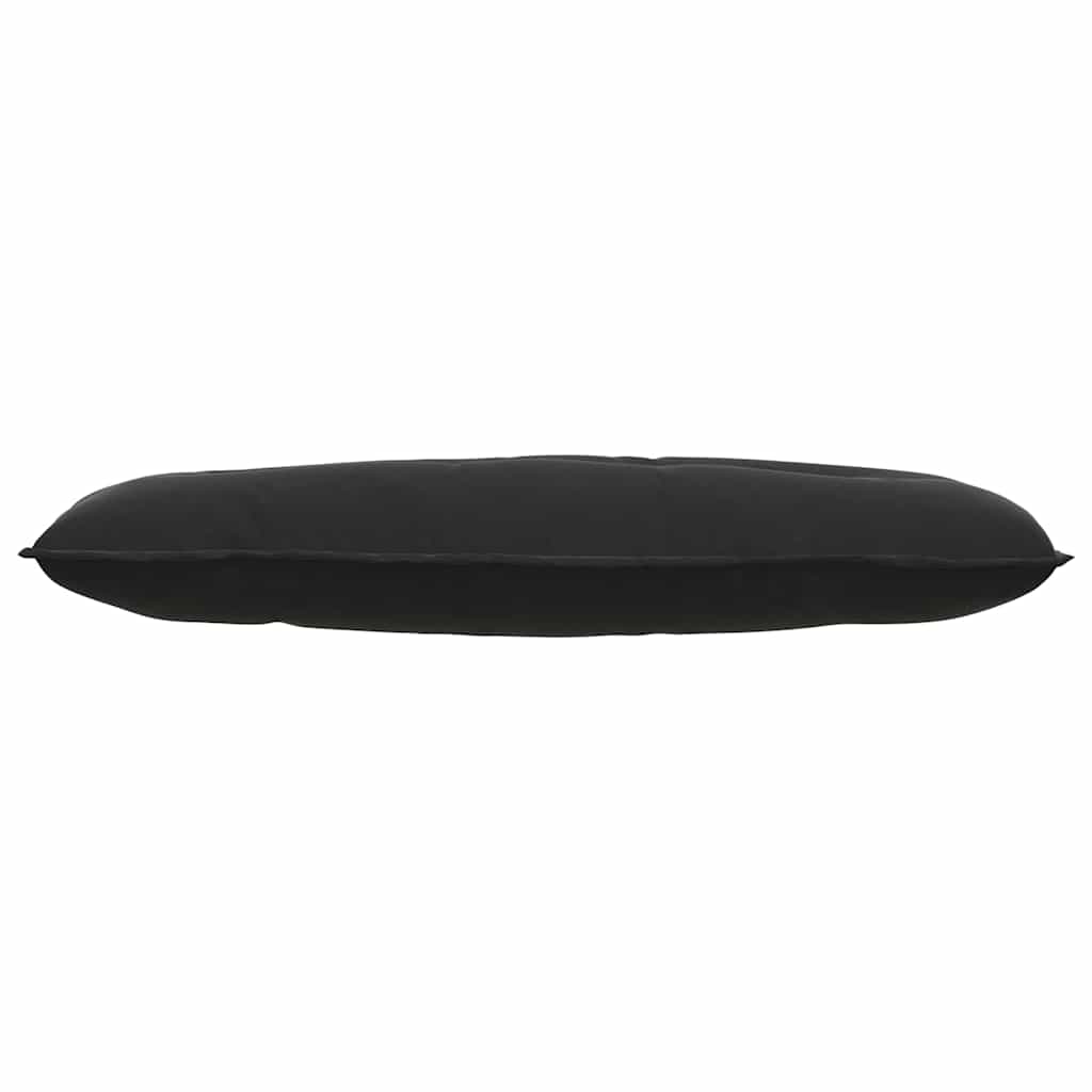 Rücken Kissen Schwarz 120 x 50 cm Cordstoff