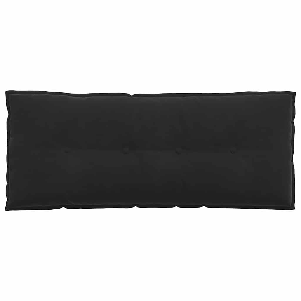Rücken Kissen Schwarz 120 x 50 cm Cordstoff