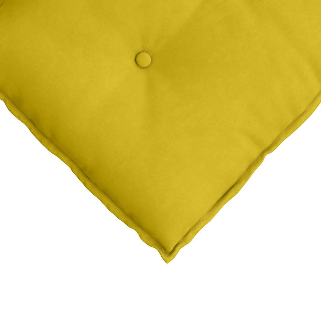 Rücken Kissen Gelb 120 x 50 cm Cordstoff