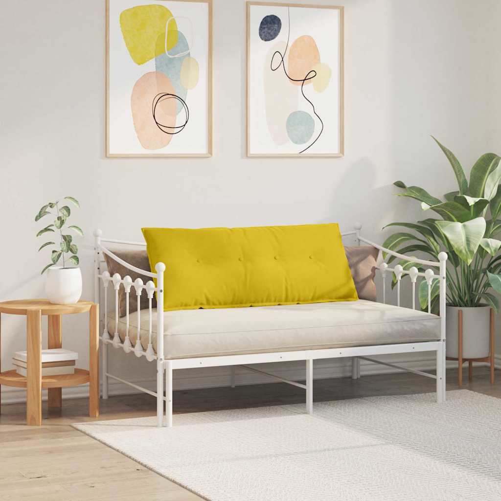 Rücken Kissen Gelb 120 x 50 cm Cordstoff