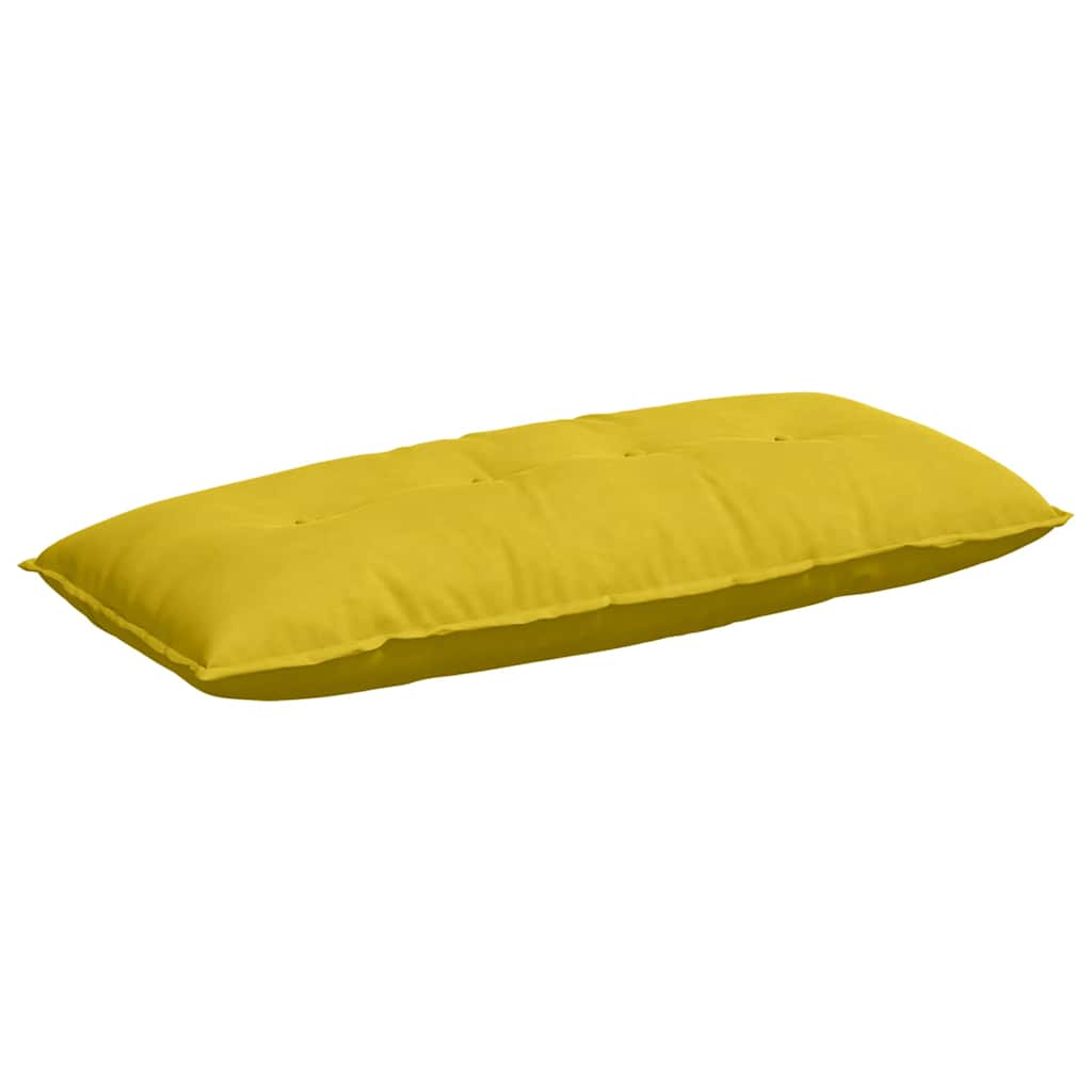 Rücken Kissen Gelb 120 x 50 cm Cordstoff